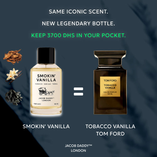 Somkin’ Vanilla™ – Parfum Vanille Fumée | Sensuel & Intense | Longue Tenue 10–12h | Jacob Daddy London